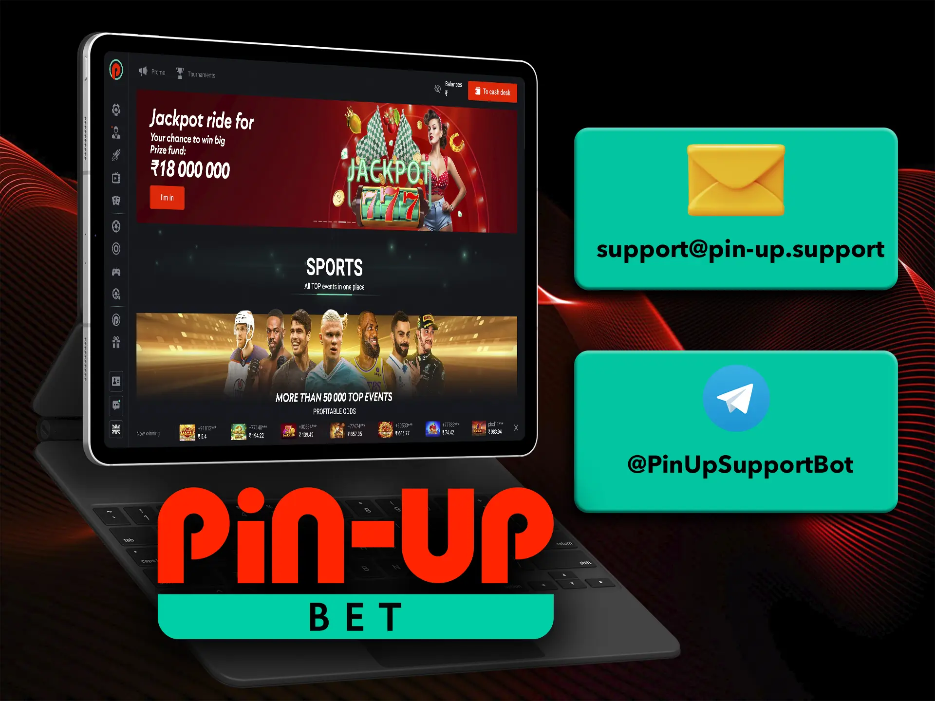 Контакты Pin Up.